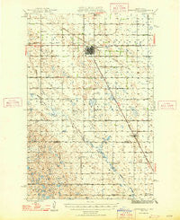 Carrington North Dakota Historical topographic map, 1:62500 scale, 15 X 15 Minute, Year 1948