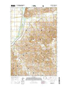 Cartwright North Dakota Current topographic map, 1:24000 scale, 7.5 X 7.5 Minute, Year 2014