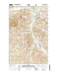 Charbonneau North Dakota Current topographic map, 1:24000 scale, 7.5 X 7.5 Minute, Year 2014