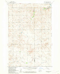 Clark Butte North Dakota Historical topographic map, 1:24000 scale, 7.5 X 7.5 Minute, Year 1960