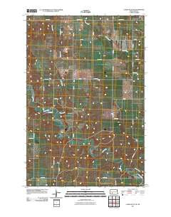 Clark Butte NE North Dakota Historical topographic map, 1:24000 scale, 7.5 X 7.5 Minute, Year 2011