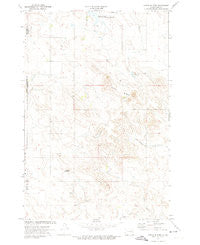 Coffin Buttes North Dakota Historical topographic map, 1:24000 scale, 7.5 X 7.5 Minute, Year 1972