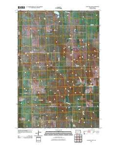 Coffin Buttes North Dakota Historical topographic map, 1:24000 scale, 7.5 X 7.5 Minute, Year 2011
