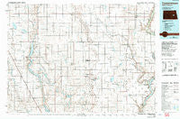 Cooperstown North Dakota Historical topographic map, 1:100000 scale, 30 X 60 Minute, Year 1985
