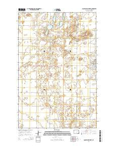 Cooperstown West North Dakota Current topographic map, 1:24000 scale, 7.5 X 7.5 Minute, Year 2014