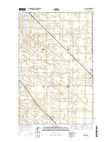 Coteau North Dakota Current topographic map, 1:24000 scale, 7.5 X 7.5 Minute, Year 2014