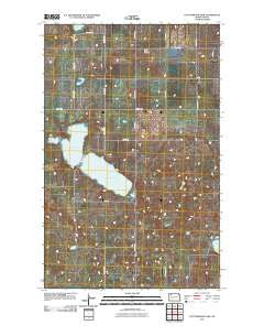 Cottonwood Lake North Dakota Historical topographic map, 1:24000 scale, 7.5 X 7.5 Minute, Year 2011