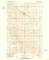Courtenay North Dakota Historical topographic map, 1:24000 scale, 7.5 X 7.5 Minute, Year 1951