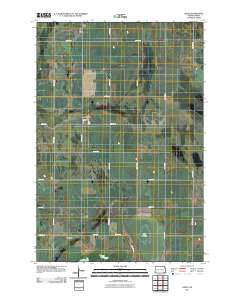 Crete North Dakota Historical topographic map, 1:24000 scale, 7.5 X 7.5 Minute, Year 2011