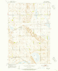 Crete North Dakota Historical topographic map, 1:24000 scale, 7.5 X 7.5 Minute, Year 1952