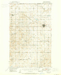 Crosby North Dakota Historical topographic map, 1:62500 scale, 15 X 15 Minute, Year 1950