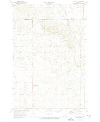 Crown Butte North Dakota Historical topographic map, 1:24000 scale, 7.5 X 7.5 Minute, Year 1972