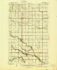 Crystal North Dakota Historical topographic map, 1:62500 scale, 15 X 15 Minute, Year 1944