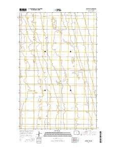 Crystal NE North Dakota Current topographic map, 1:24000 scale, 7.5 X 7.5 Minute, Year 2014