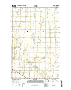 Crystal SE North Dakota Current topographic map, 1:24000 scale, 7.5 X 7.5 Minute, Year 2014