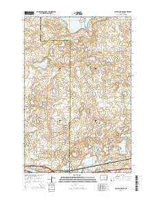 Crystal Springs North Dakota Current topographic map, 1:24000 scale, 7.5 X 7.5 Minute, Year 2014