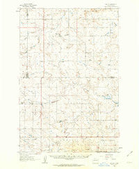 Daglum North Dakota Historical topographic map, 1:62500 scale, 15 X 15 Minute, Year 1961