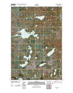 Danzig North Dakota Historical topographic map, 1:24000 scale, 7.5 X 7.5 Minute, Year 2011