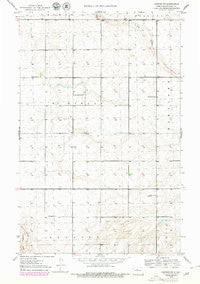 Deering SW North Dakota Historical topographic map, 1:24000 scale, 7.5 X 7.5 Minute, Year 1949