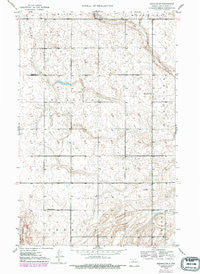 Deering SW North Dakota Historical topographic map, 1:24000 scale, 7.5 X 7.5 Minute, Year 1949