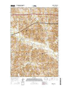 Dengate North Dakota Current topographic map, 1:24000 scale, 7.5 X 7.5 Minute, Year 2014
