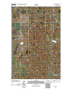 Denhoff North Dakota Historical topographic map, 1:24000 scale, 7.5 X 7.5 Minute, Year 2011