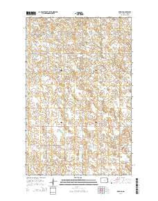 Derrick North Dakota Current topographic map, 1:24000 scale, 7.5 X 7.5 Minute, Year 2014