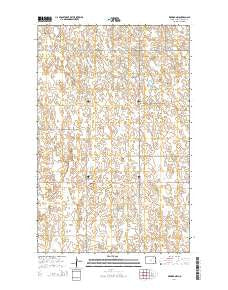 Derrick NW North Dakota Current topographic map, 1:24000 scale, 7.5 X 7.5 Minute, Year 2014