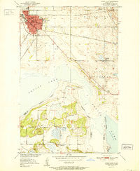 Devils Lake North Dakota Historical topographic map, 1:24000 scale, 7.5 X 7.5 Minute, Year 1951