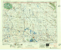 Devils Lake North Dakota Historical topographic map, 1:250000 scale, 1 X 2 Degree, Year 1956