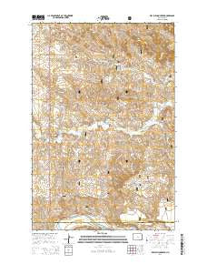 Dry Bullion Creek North Dakota Current topographic map, 1:24000 scale, 7.5 X 7.5 Minute, Year 2014