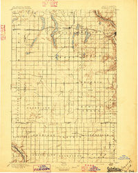 Eckelson North Dakota Historical topographic map, 1:125000 scale, 30 X 30 Minute, Year 1897