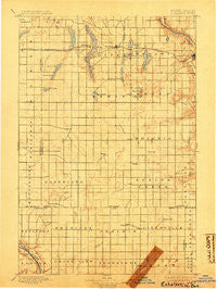 Eckelson North Dakota Historical topographic map, 1:125000 scale, 30 X 30 Minute, Year 1897
