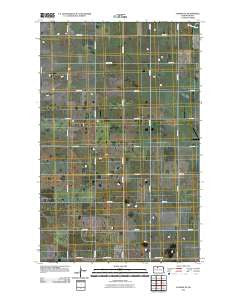 Eckman SE North Dakota Historical topographic map, 1:24000 scale, 7.5 X 7.5 Minute, Year 2011