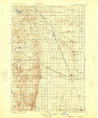Edgeley North Dakota Historical topographic map, 1:125000 scale, 30 X 30 Minute, Year 1925