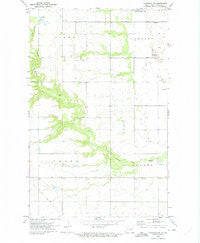 Edinburg NW North Dakota Historical topographic map, 1:24000 scale, 7.5 X 7.5 Minute, Year 1972