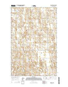 Edmore SW North Dakota Current topographic map, 1:24000 scale, 7.5 X 7.5 Minute, Year 2014