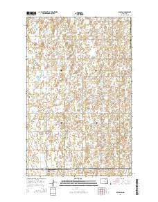 Egeland North Dakota Current topographic map, 1:24000 scale, 7.5 X 7.5 Minute, Year 2014