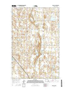 Egeland SW North Dakota Current topographic map, 1:24000 scale, 7.5 X 7.5 Minute, Year 2014