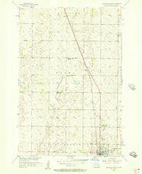 Ellendale North North Dakota Historical topographic map, 1:24000 scale, 7.5 X 7.5 Minute, Year 1956