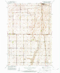 Ellendale South North Dakota Historical topographic map, 1:24000 scale, 7.5 X 7.5 Minute, Year 1953