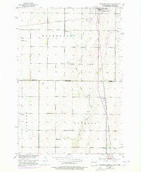 Ellendale South North Dakota Historical topographic map, 1:24000 scale, 7.5 X 7.5 Minute, Year 1953