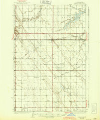 Emerado North Dakota Historical topographic map, 1:62500 scale, 15 X 15 Minute, Year 1936