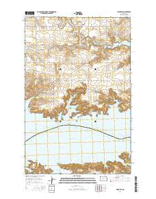 Emmet SW North Dakota Current topographic map, 1:24000 scale, 7.5 X 7.5 Minute, Year 2014