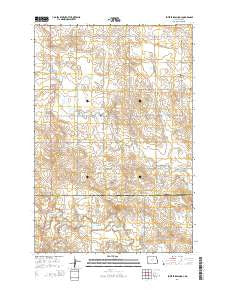 Enterprise School North Dakota Current topographic map, 1:24000 scale, 7.5 X 7.5 Minute, Year 2014