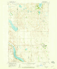 Esmond North Dakota Historical topographic map, 1:24000 scale, 7.5 X 7.5 Minute, Year 1958