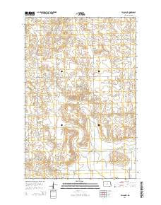 Fallon NE North Dakota Current topographic map, 1:24000 scale, 7.5 X 7.5 Minute, Year 2014