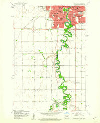 Fargo South North Dakota Historical topographic map, 1:24000 scale, 7.5 X 7.5 Minute, Year 1959