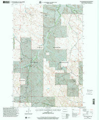 Flat Rock Butte North Dakota Historical topographic map, 1:24000 scale, 7.5 X 7.5 Minute, Year 1997