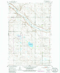 Flora SE North Dakota Historical topographic map, 1:24000 scale, 7.5 X 7.5 Minute, Year 1951